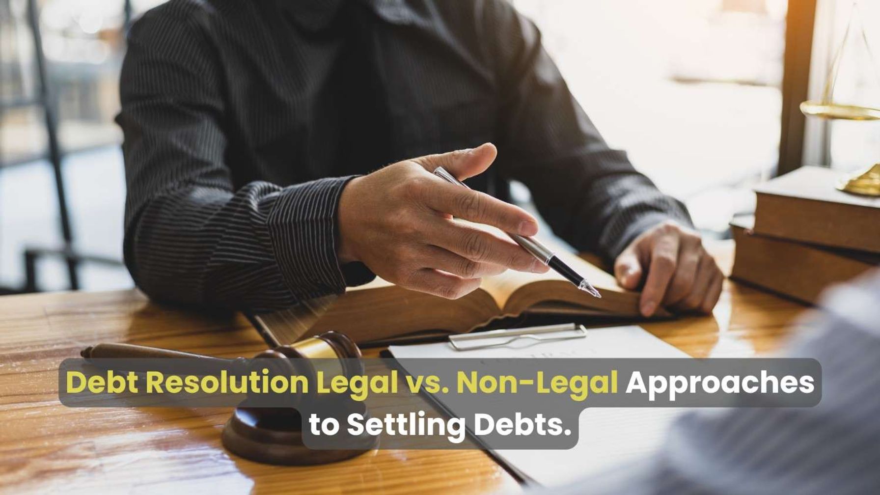 Legal vs. non-legal debt settlement approaches