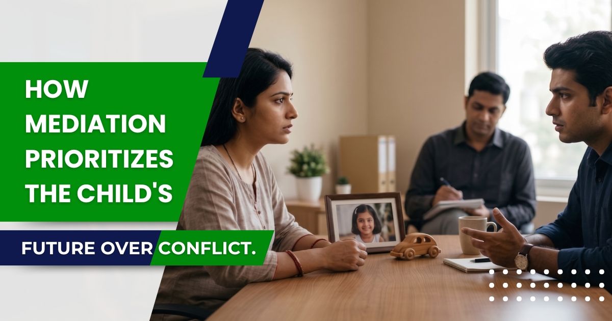 family mediation India child focused discussion illustration