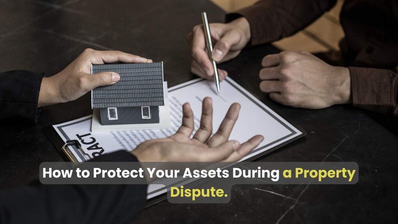 Protecting assets during a property dispute