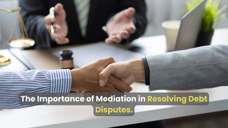 Mediation for resolving debt disputes