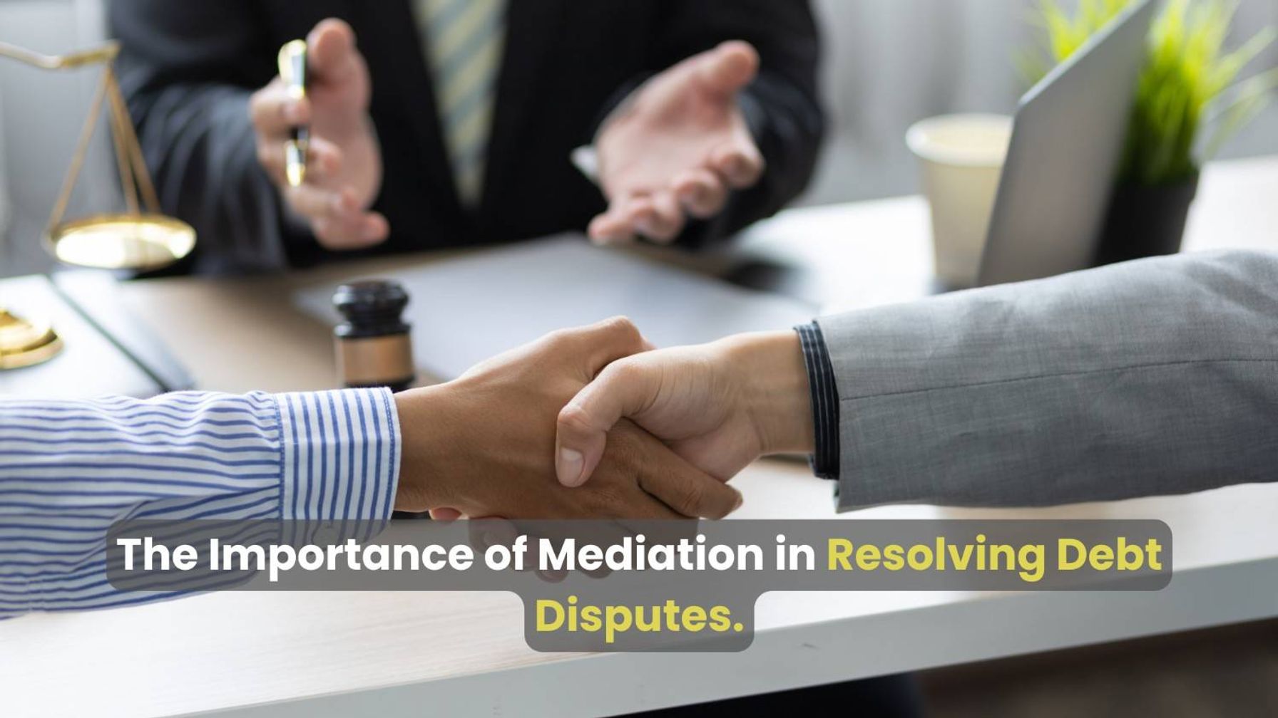 Mediation for resolving debt disputes